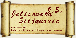 Jelisaveta Siljanović vizit kartica